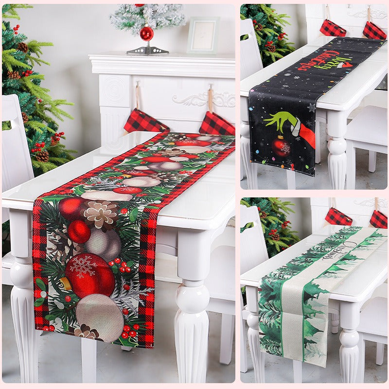 Christmas Table Runner Set — Instant Holiday Tablescape