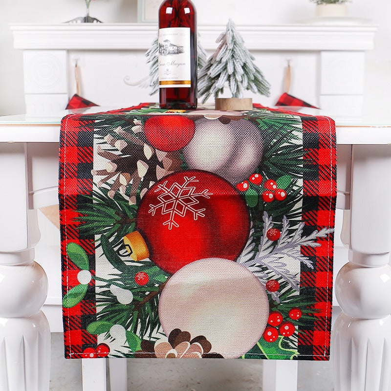 Christmas Table Runner Set — Instant Holiday Tablescape