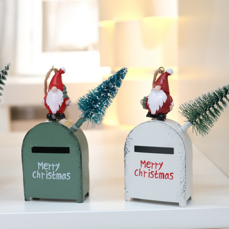 Christmas Santa Mailbox Ornament for Vintage Charm