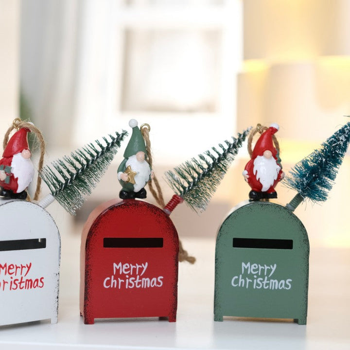 Christmas Santa Mailbox Ornament for Vintage Charm
