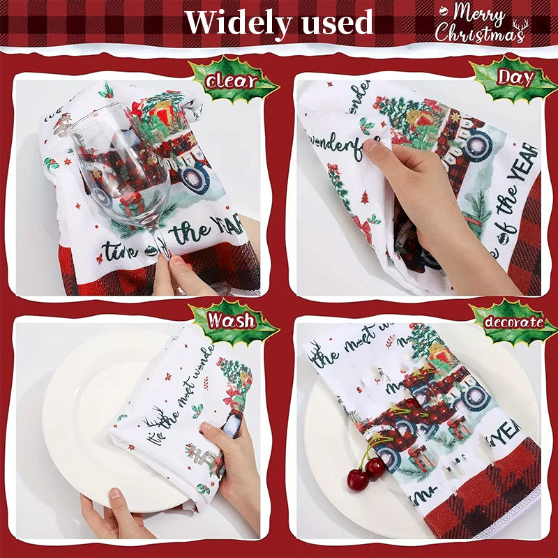 Christmas Kitchen Towels for Festive, Easy Cleanup