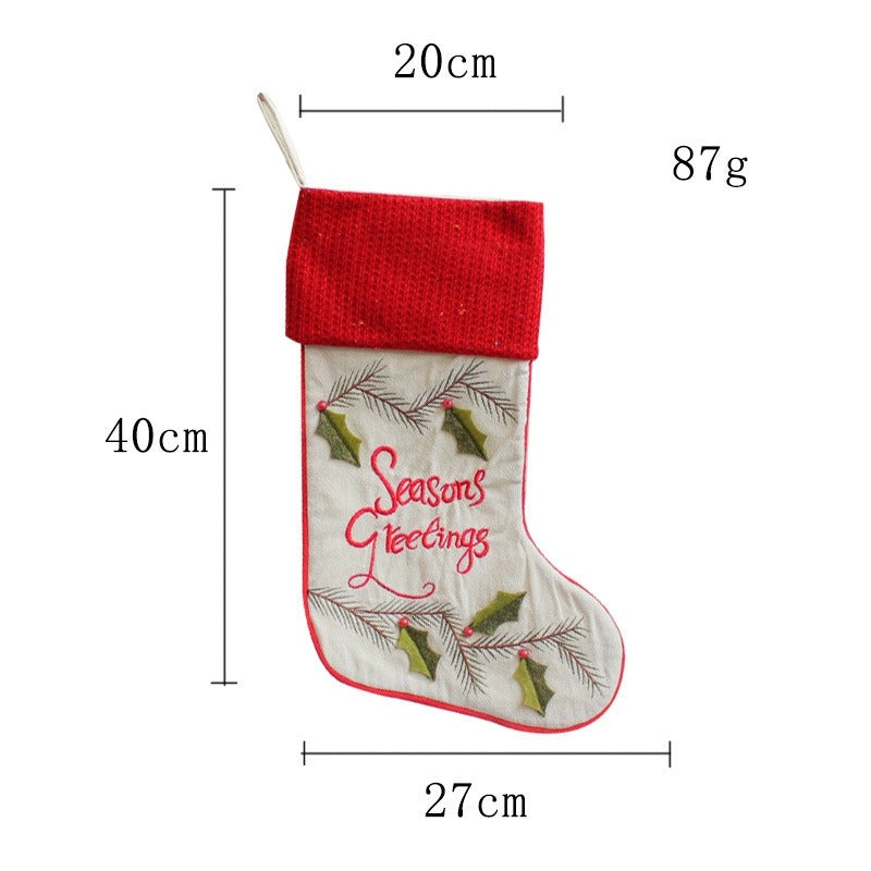 Christmas Stocking Gift Bag Set for Festive Displays