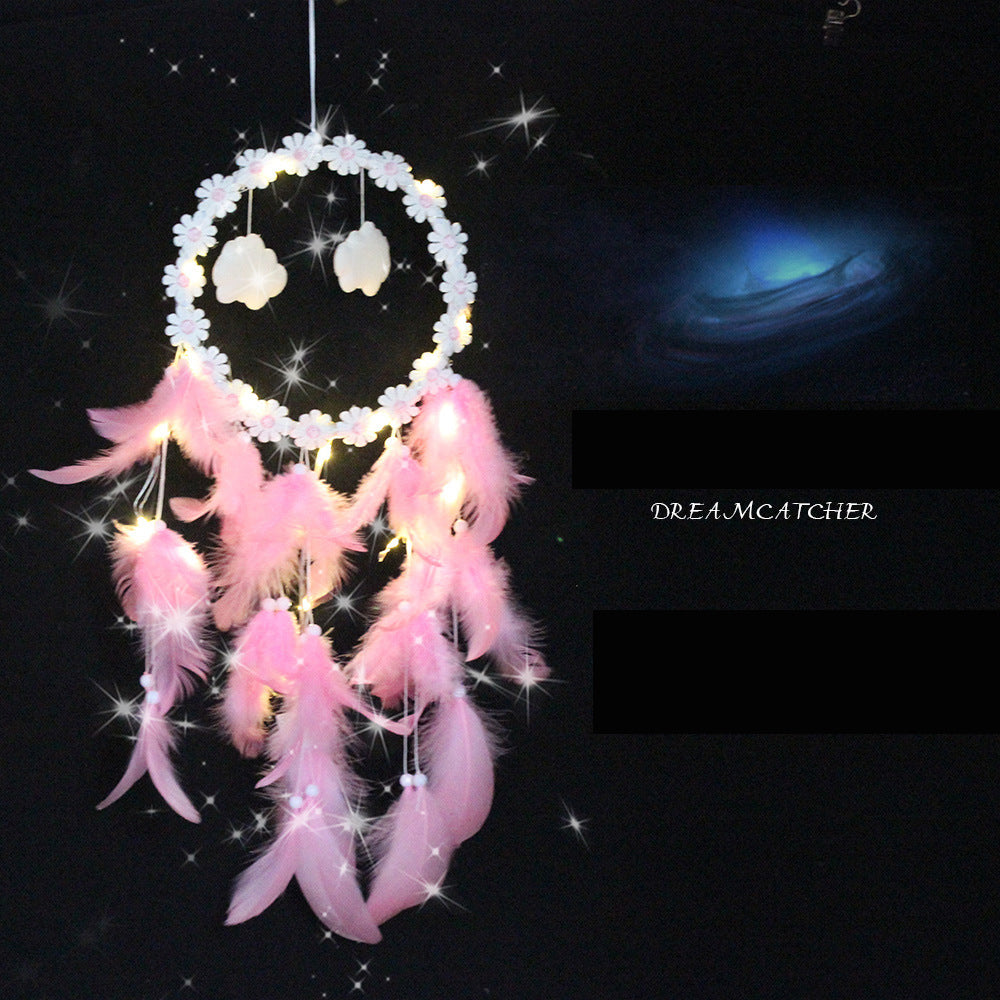 Dream Catcher Light String for Cozy Boho Bedroom Decor