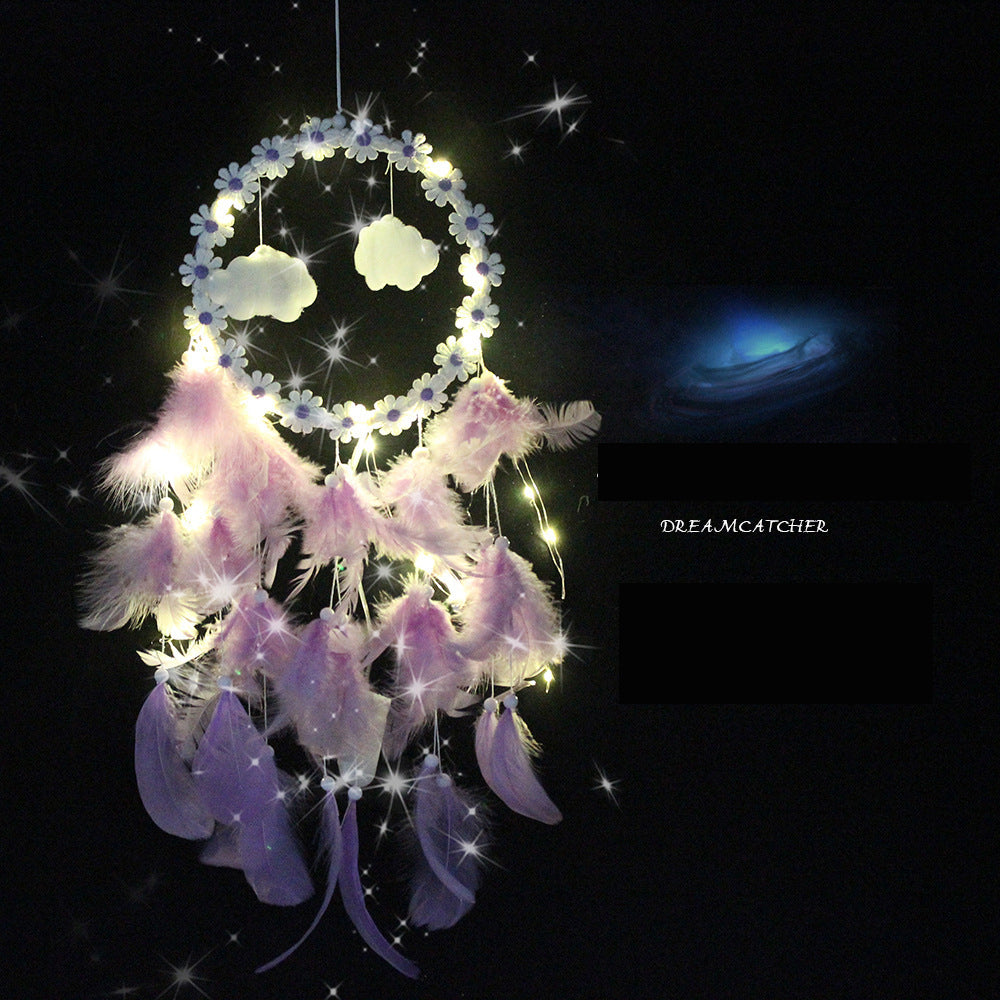Dream Catcher Light String for Cozy Boho Bedroom Decor