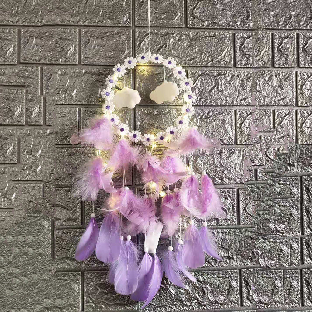 Dream Catcher Light String for Cozy Boho Bedroom Decor