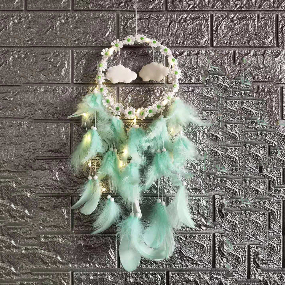 Dream Catcher Light String for Cozy Boho Bedroom Decor