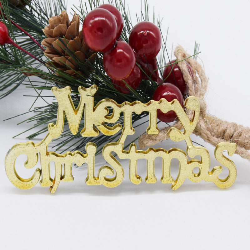 Christmas Tree Merry Christmas Sign Hanging Ornament