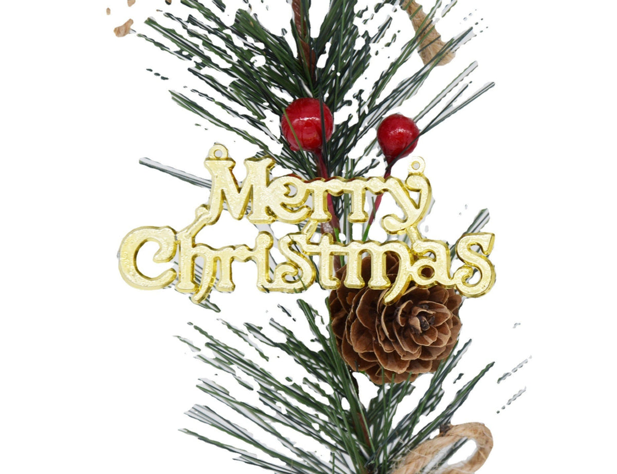 Christmas Tree Merry Christmas Sign Hanging Ornament