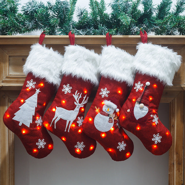 Light-Up Christmas Stockings for Cozy Holiday Decor