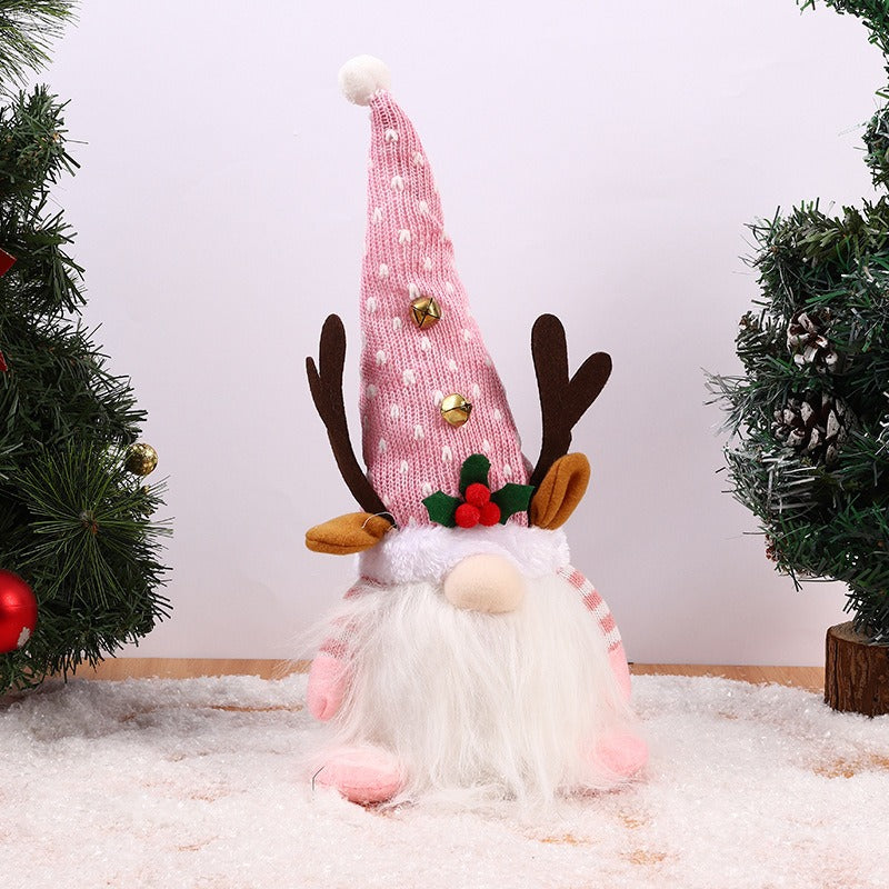 Christmas Reindeer Gnome Tabletop Decor for Cozy Cheer
