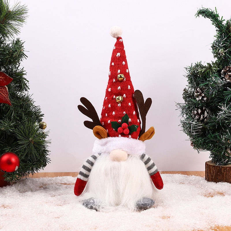 Christmas Reindeer Gnome Tabletop Decor for Cozy Cheer