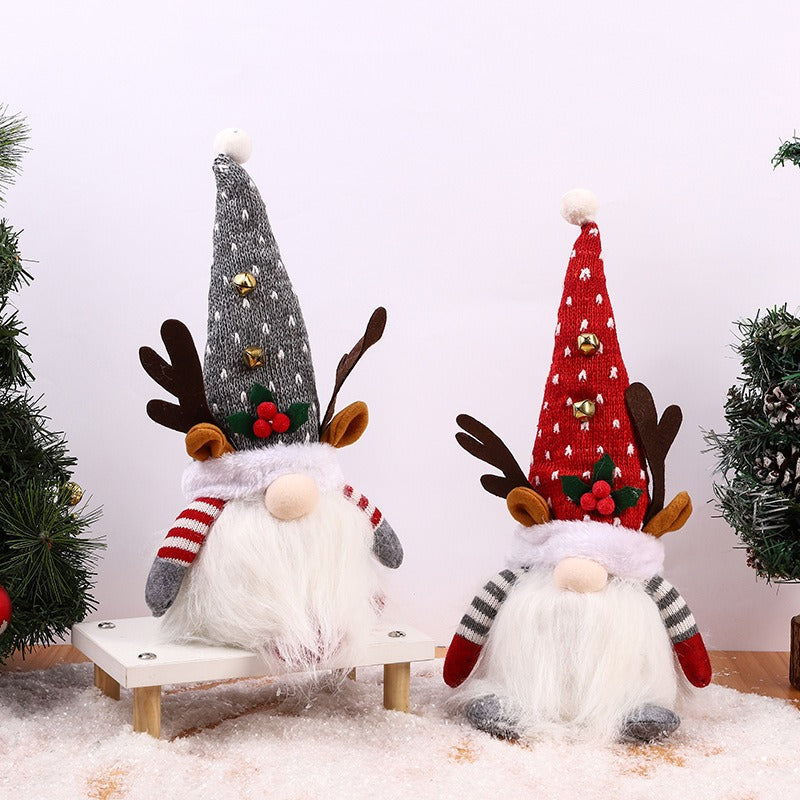 Christmas Reindeer Gnome Tabletop Decor for Cozy Cheer