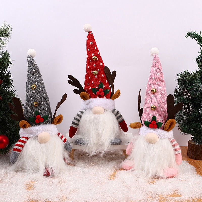 Christmas Reindeer Gnome Tabletop Decor for Cozy Cheer