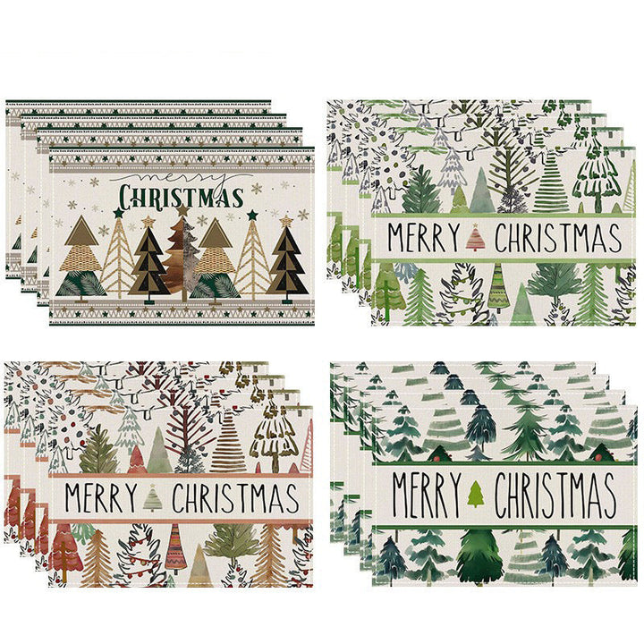 Christmas Linen Placemats for Festive Table Settings