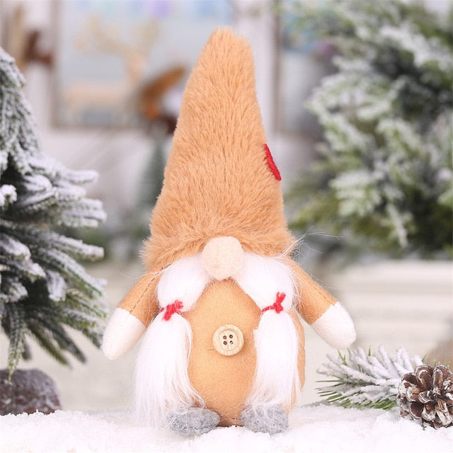 Christmas Gnome Plush Doll Ornament for Cozy Decor
