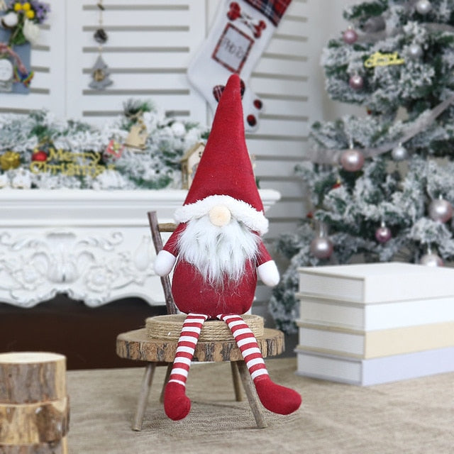 Christmas Gnome Plush Doll Ornament for Cozy Decor