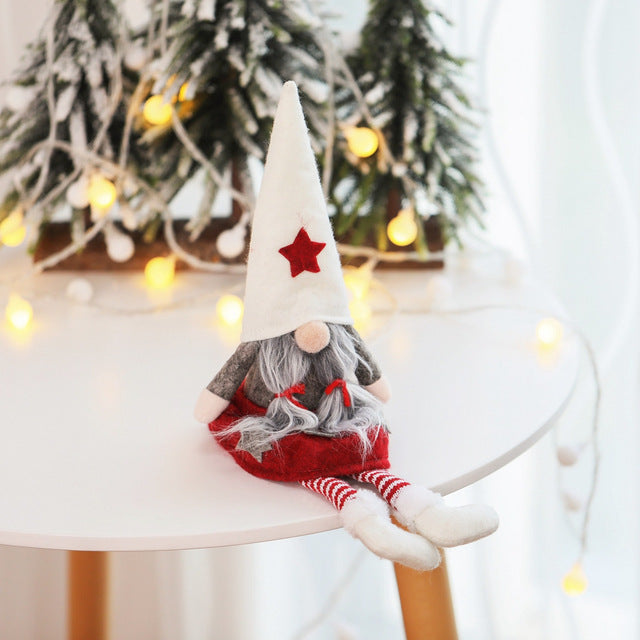 Christmas Gnome Plush Doll Ornament for Cozy Decor