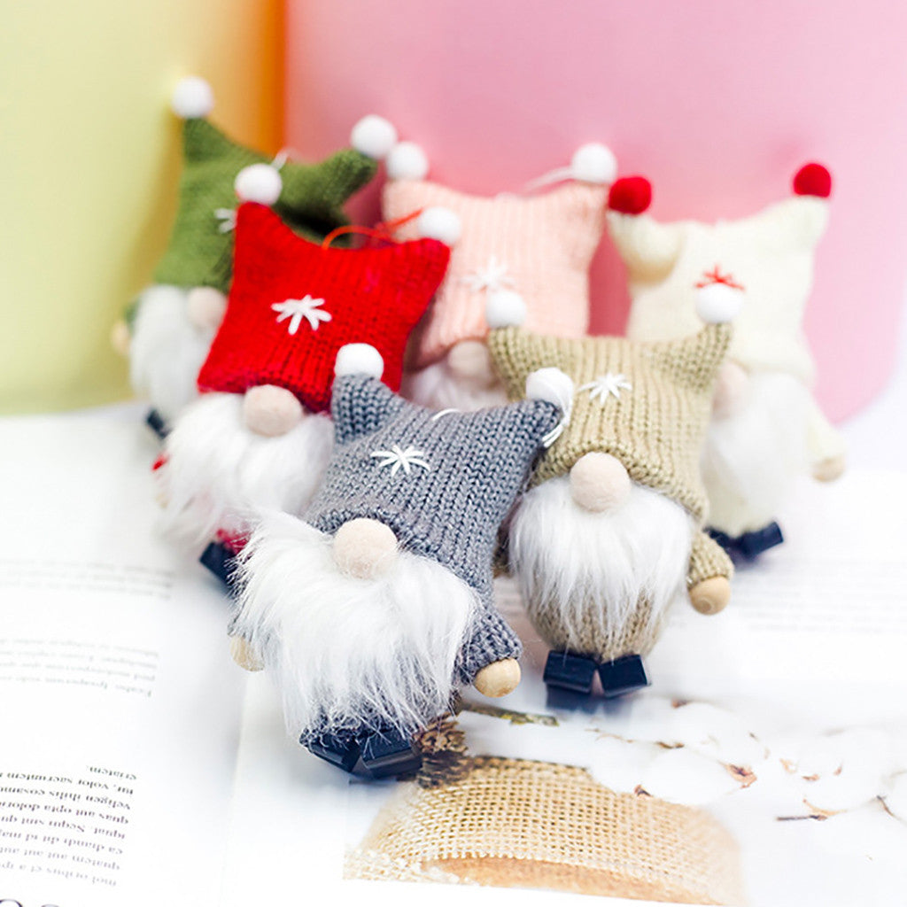 Christmas Gnome Plush Doll Ornament for Cozy Decor