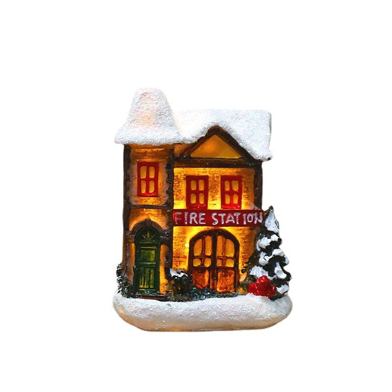 Christmas LED Snow House Decoration | Warm Village Glow