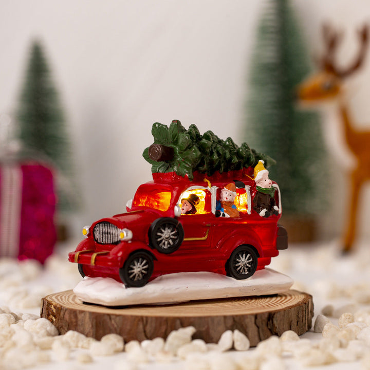 Luminous Christmas Truck Decoration With Cozy Lights