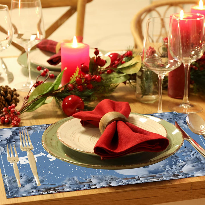 Christmas Snowman Placemats for Festive Holiday Tables
