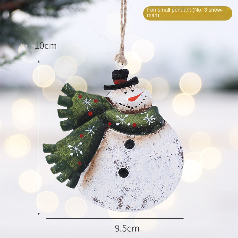 Metal Christmas Ornaments Set for Festive Displays