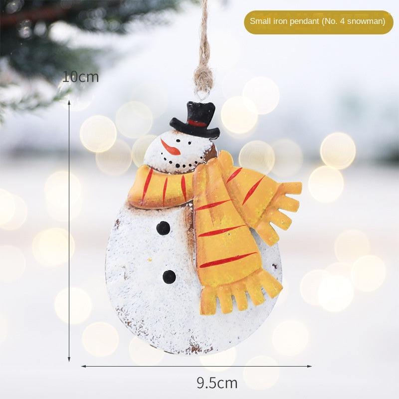 Metal Christmas Ornaments Set for Festive Displays