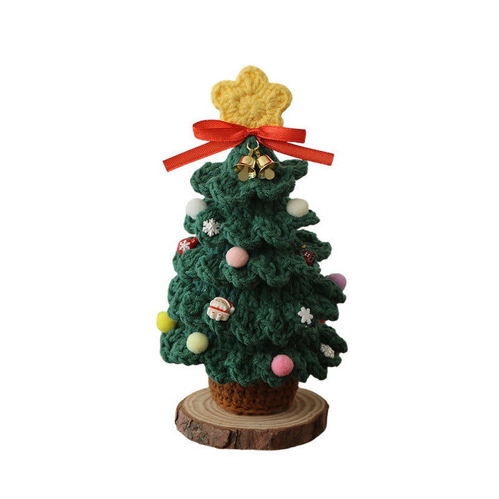 Crochet Mini Christmas Tree Desk Ornament Decoration