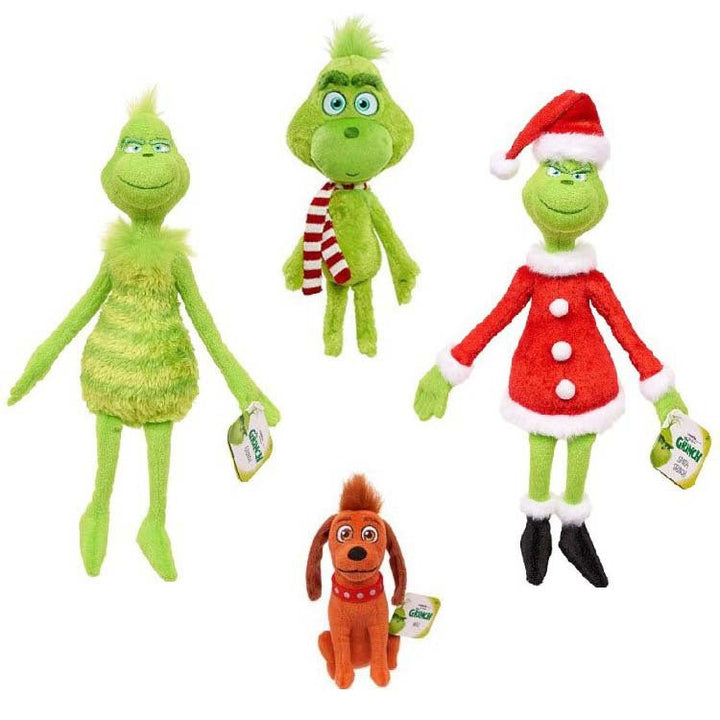 Grinch Plush Toy Santa Christmas Gift for Kids & Decor