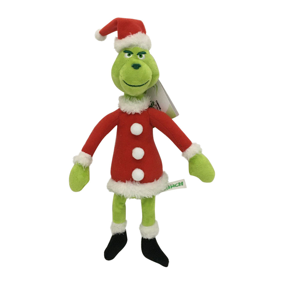 Grinch Plush Toy Santa Christmas Gift for Kids & Decor
