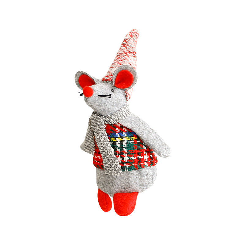 Christmas Mouse Plush Ornaments For Cozy Holiday Charm