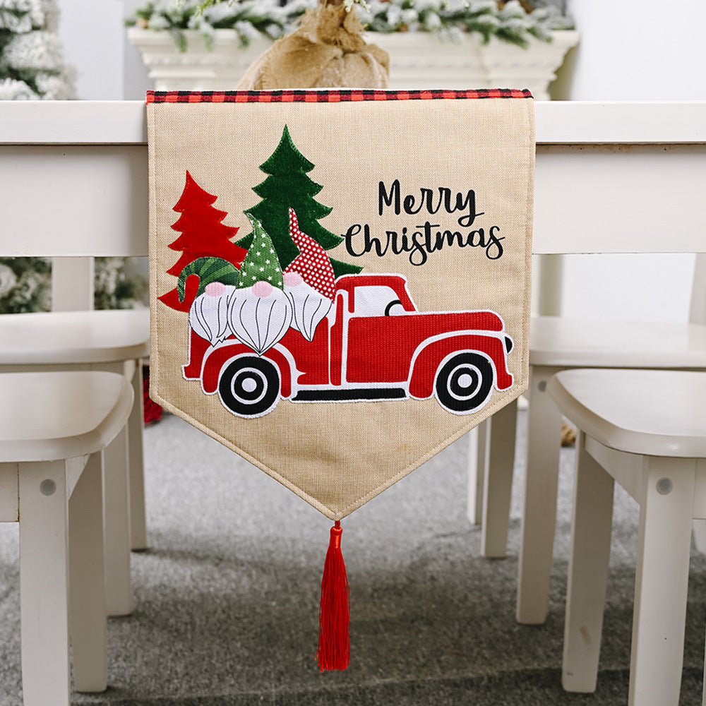 Christmas Table Runner With Cozy Festive Truck Design
