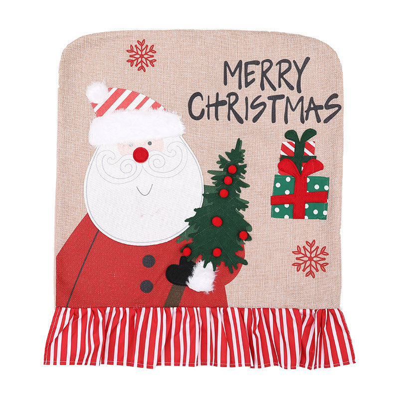Christmas Chair Covers With Santa-Themed Holiday Cheer