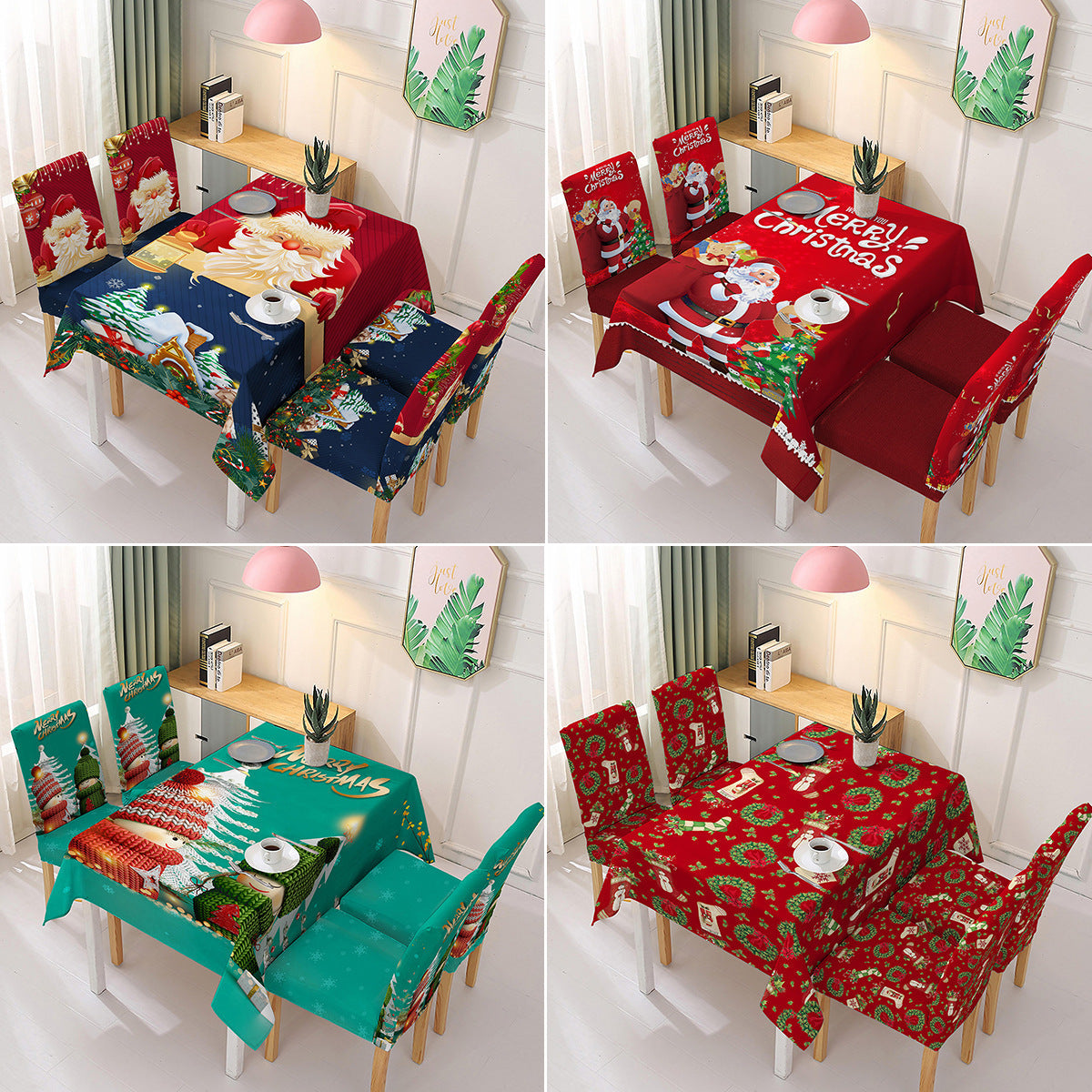 Christmas Tablecloth & Chair Covers for Festive Dining