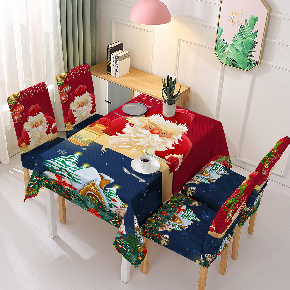 Christmas Tablecloth & Chair Covers for Festive Dining