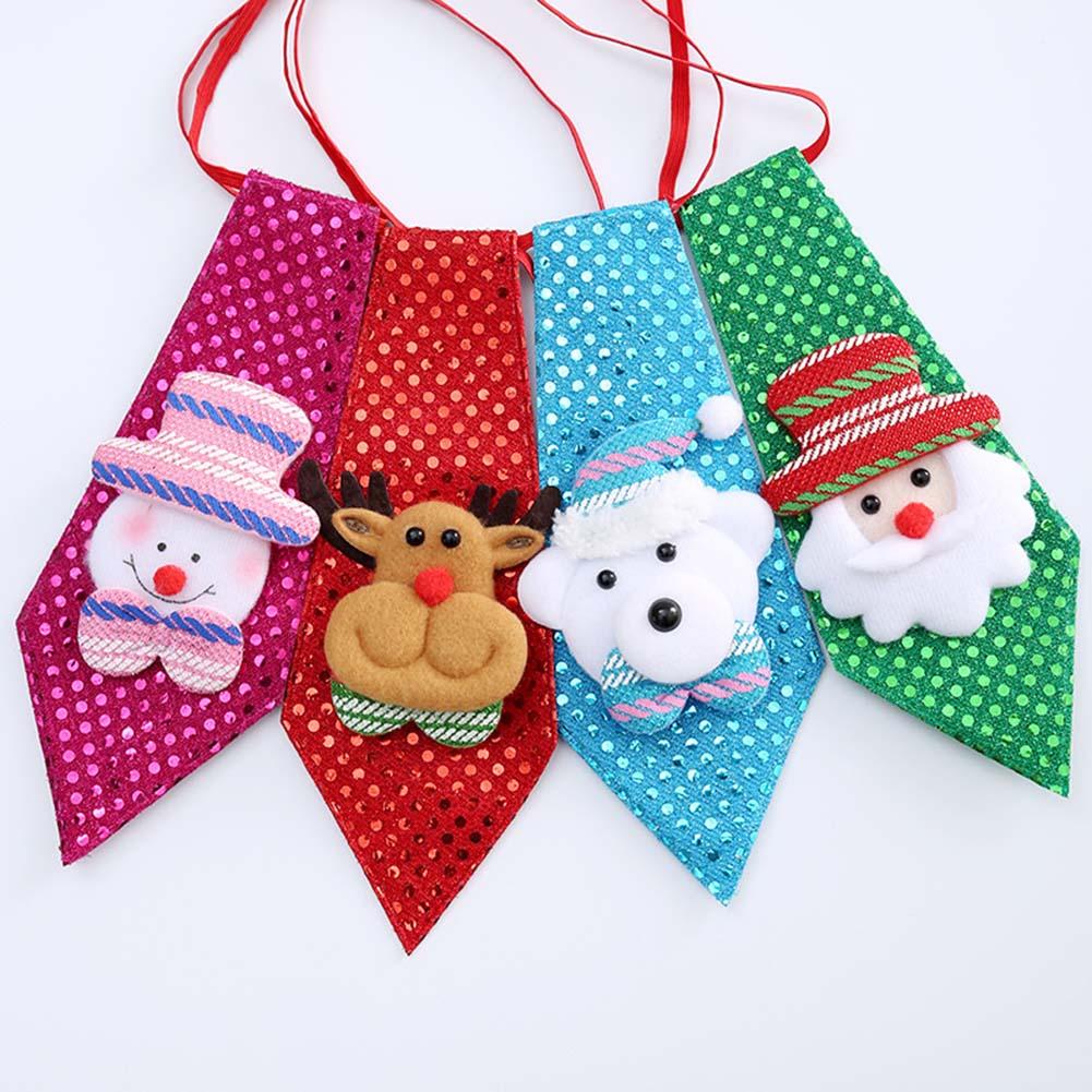 Christmas Sequin Bow Tie for Kids Holiday Party Looks