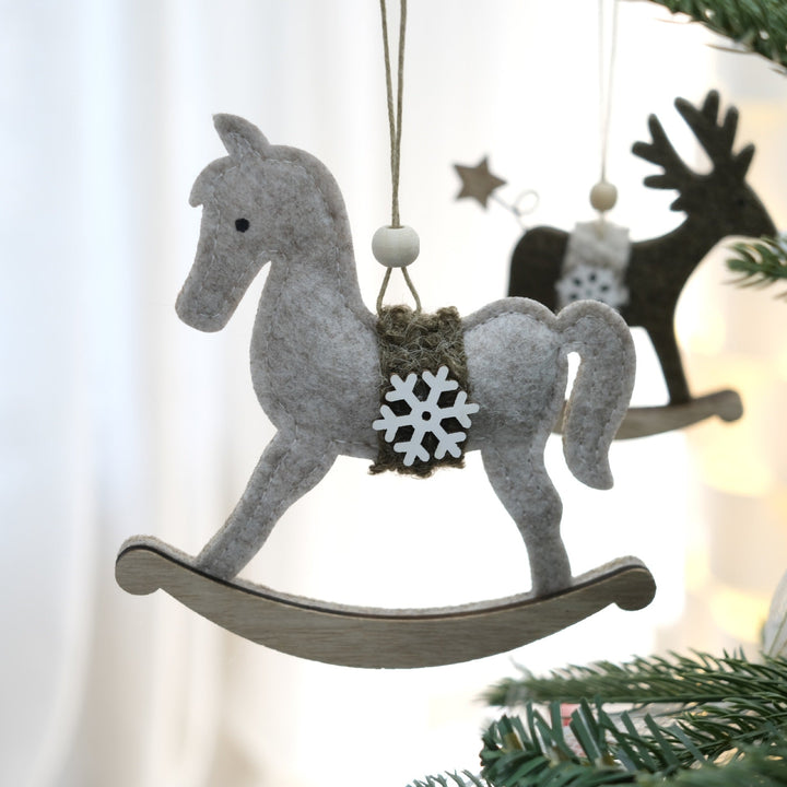 Nordic Felt Christmas Ornaments for Cozy Tree Decor