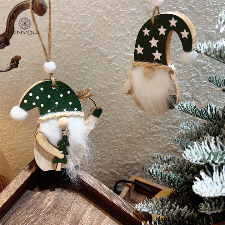 Wooden Christmas Ornaments for Cozy Nordic Charm Decor
