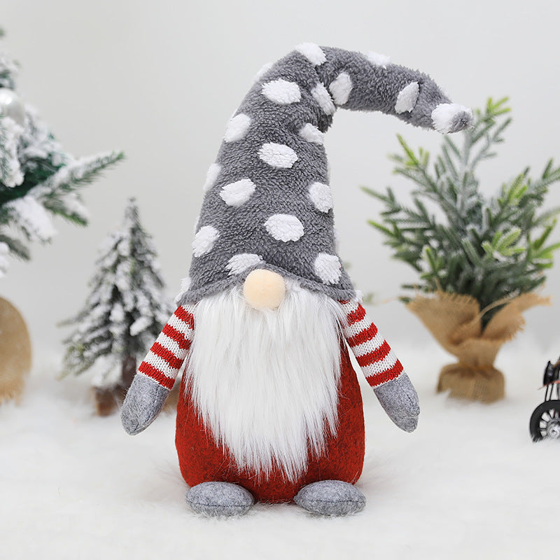 Christmas Gnome Plush Ornament for Cozy Tabletop Decor