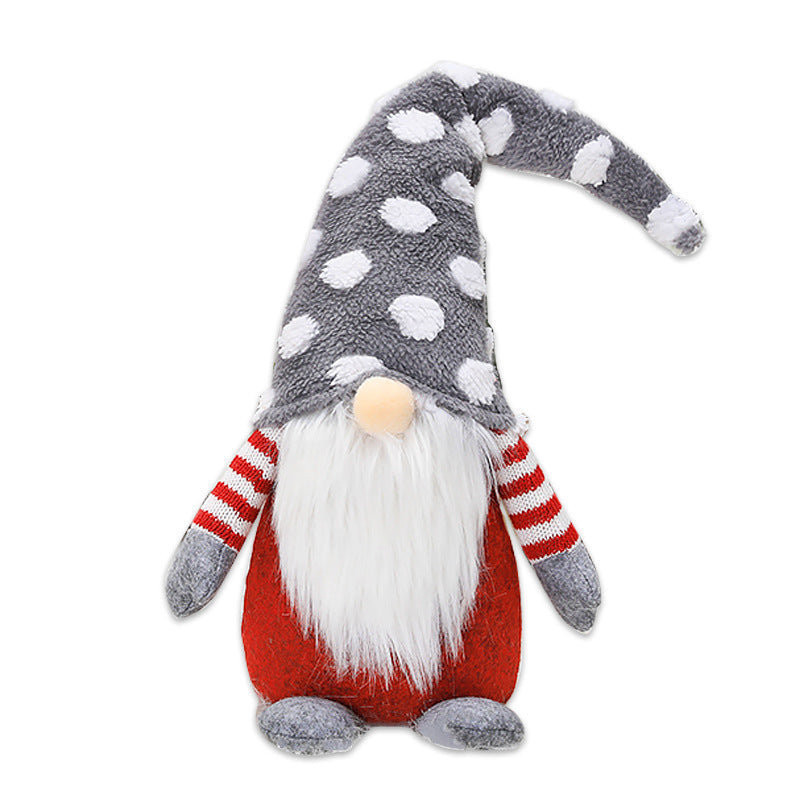 Christmas Gnome Plush Ornament for Cozy Tabletop Decor