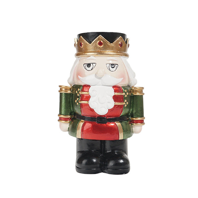 Christmas Nutcracker Candlestick Pair for Festive Glow