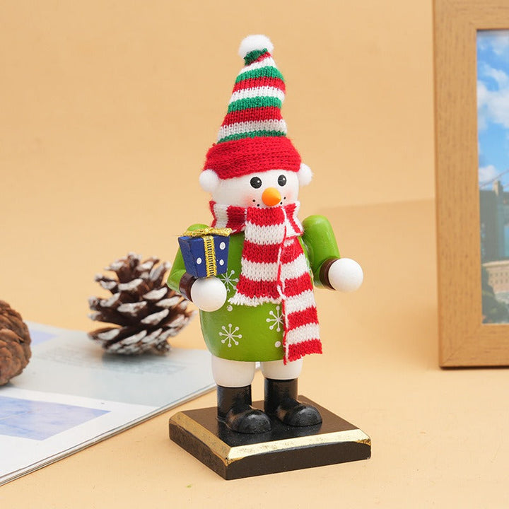 Wooden Nutcracker Doll Trio - Hand-Painted Christmas Decor