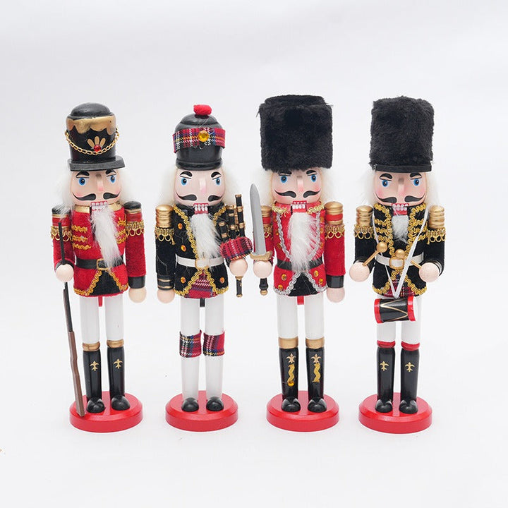 Traditional Nutcracker Soldier Duo for Classic Christmas Decor