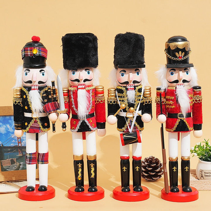 Traditional Nutcracker Soldier Duo for Classic Christmas Decor