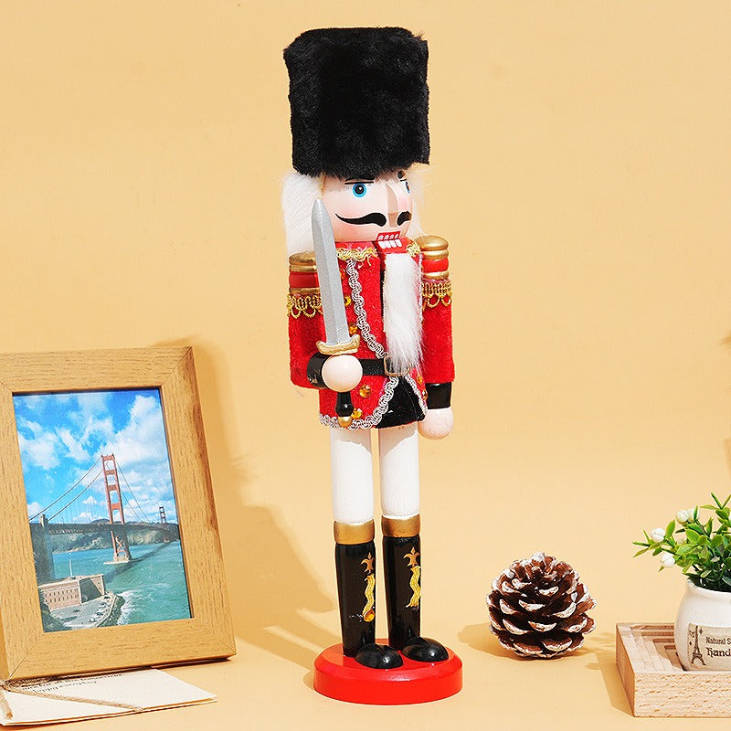 Traditional Nutcracker Soldier Duo for Classic Christmas Decor