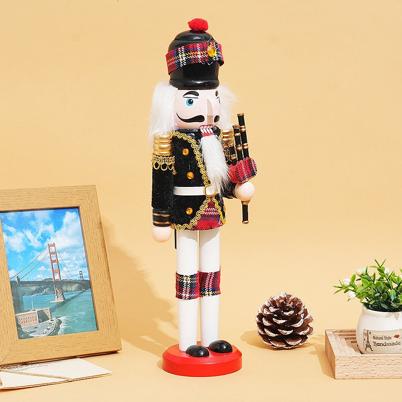 Traditional Nutcracker Soldier Duo for Classic Christmas Decor