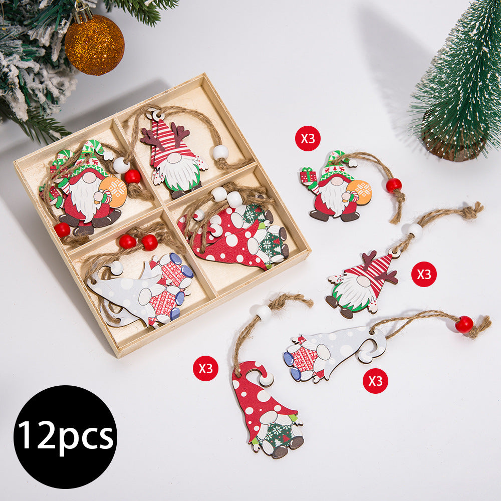 Christmas Ornament Gift Box Set for Rustic Tree Decor