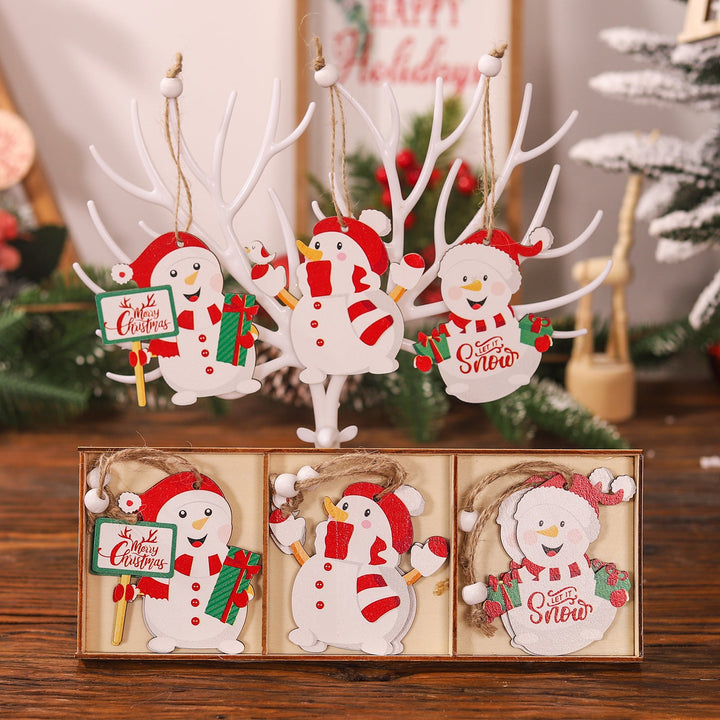Wooden Xmas Ornaments — Cheerful Christmas Tree Decor