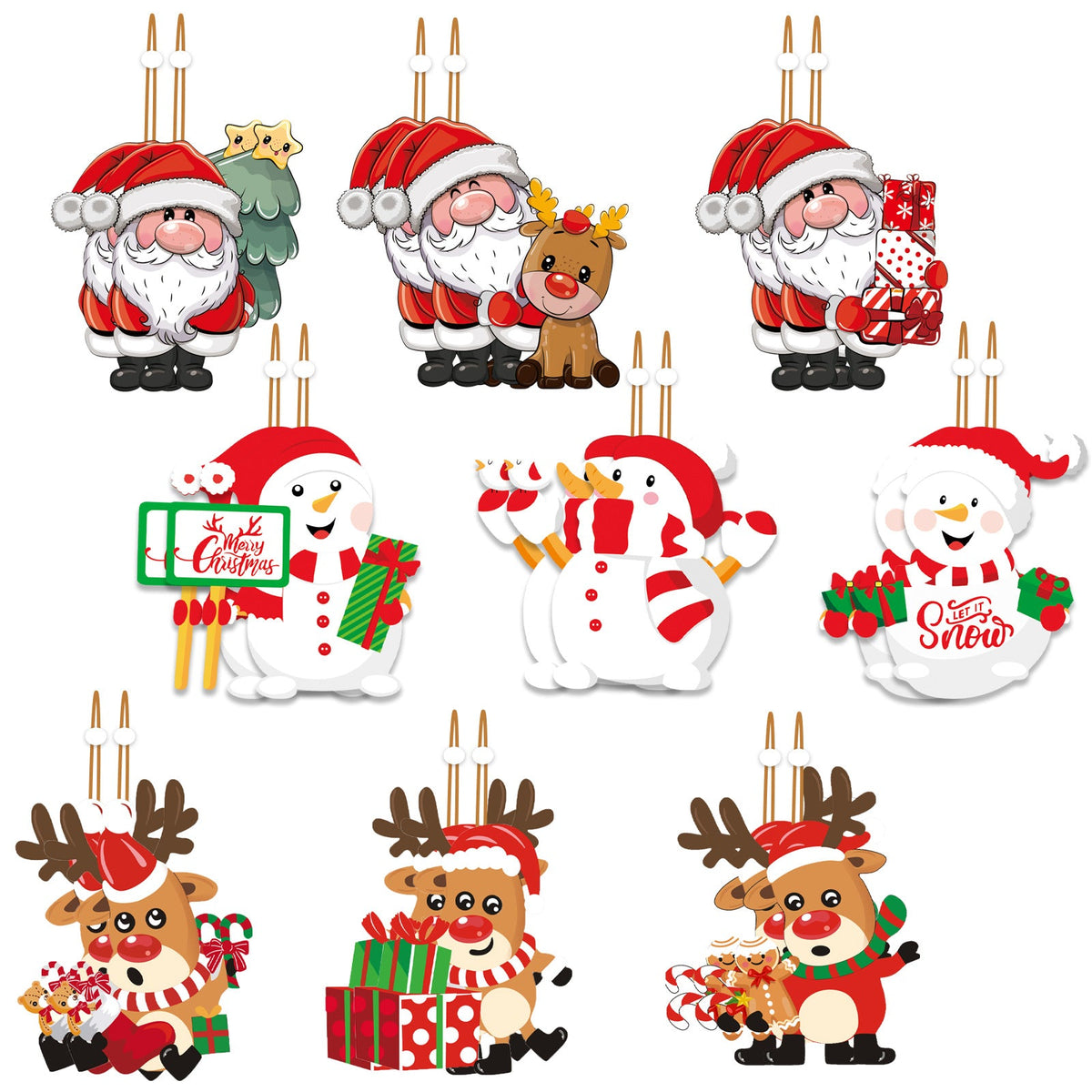 Wooden Xmas Ornaments — Cheerful Christmas Tree Decor