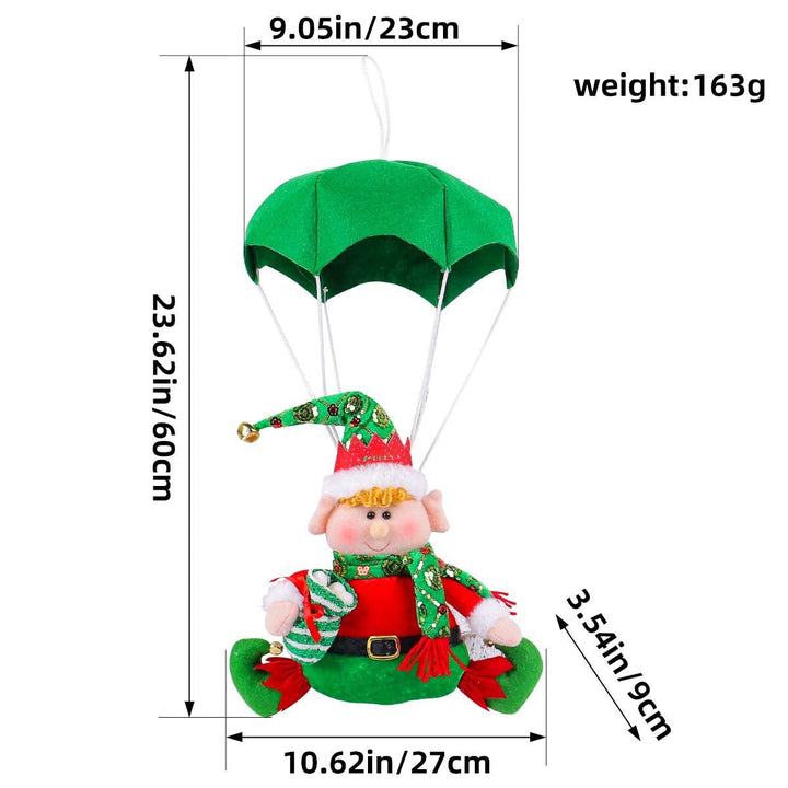 Christmas Parachute Elf Ornament for Playful Trees